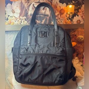 Black Quilted Backpack